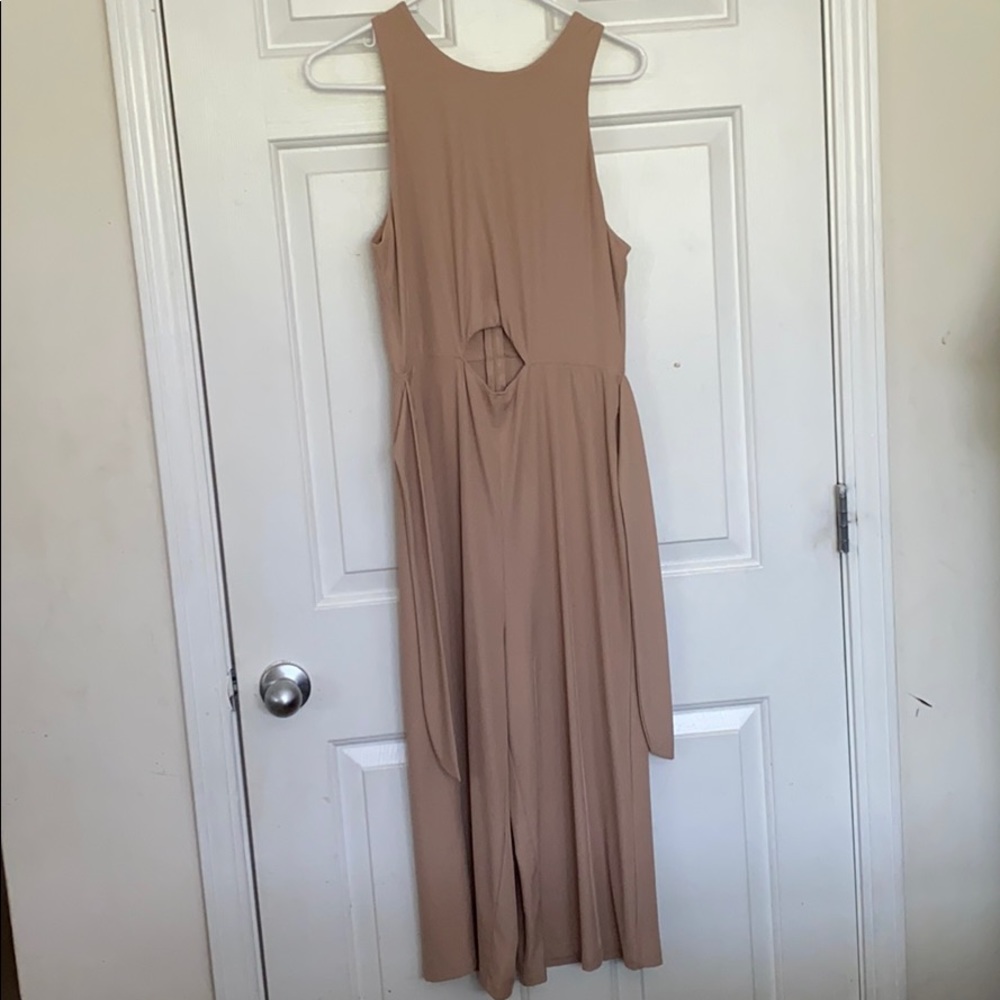 A mid rise jumpsuit